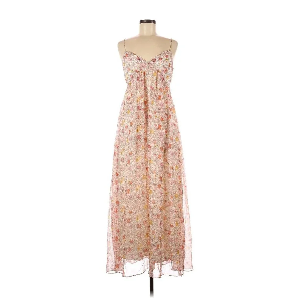 NWT J.Crew Open-back Silk Maxi in Liberty Garden Floral Dress 12